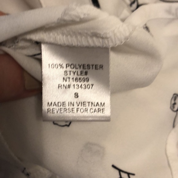 S Lumière Owl Print Blouse - Picture 5 of 7